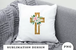 Floral cross Png clipart Product Image 6