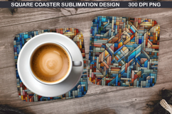 Christmas Coaster Sublimation, Christmas Coaster PNG Design Product Image 1