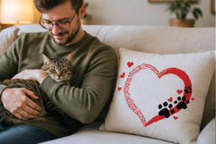 Cross stitch heart and paw pattern download file, pet lower Product Image 6