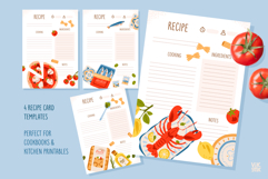 Mediterranean Clipart, Patterns, Recipe Cards Product Image 5