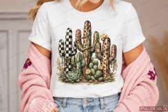 Boho Desert Cactus PNG Design | Western Cactus Sublimation Product Image 6