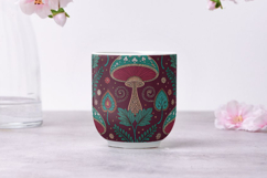 Ornate Mushroom Tapestry Seamless Design, Seamless Pattern Product Image 6