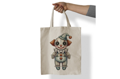 Circus Clown Stitched Doll Halloween Voodoo PNG hat frill Product Image 7