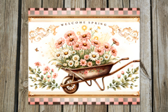 Vintage Spring | 4 Skinny tumbler Sublimation designs P2 Product Image 2
