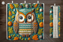 4 Knited Owl Seamless Tumbler Wrap 20 oz Product Image 3