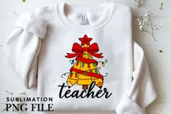 Teacher Christmas png design for T-shirts Product Image 3