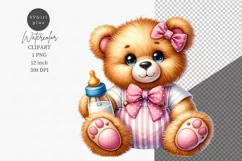 Teddy Bear clipart, Nursery clipart, Kids clipart Product Image 1