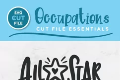 All Star Social Worker svg - a social work design for crafts Product Image 2