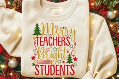 Merry Teachers Bright Students Svg, Christmas Teacher Svg. Product Image 7