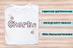 Easter Day Alphabet png clipart, easter day letters doodle Product Image 6