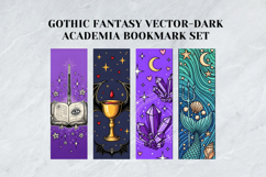 Gothic Fantasy Vector Dark Academia Bookmark Set Product Image 6