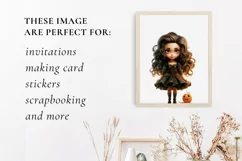 cute girl halloween, girl sublimation Product Image 2