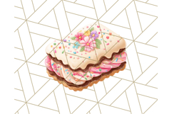 Summer Iced Cookie Clipart PNG, Cute Tropical Cookies Product Image 2