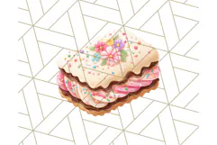 Summer Iced Cookie Clipart PNG, Cute Tropical Cookies Product Image 2