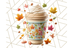 Pastel Coffee Mug Clipart PNG, Latte Iced Coffee Tea Cups Product Image 2