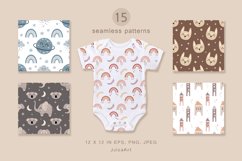 Boho baby collection. Bohemian clipart, patterns and posters Product Image 6