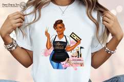 Black Lash Artist Woman PNG Boss Babe Beauty Sublimation PNG Product Image 6