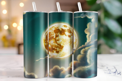 Halloween Moon Tumbler Wrap | Sublimation | Tumblers Product Image 1