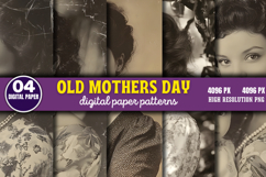 Old Mothers Day Photos Digital Bundle PNG Product Image 7