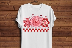 Valentine Floral PNG, Pink Bow Flower PNG, Cute Valentine Product Image 3