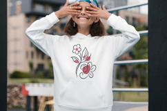 Elegant Floral Outline Embroidery Design File Product Image 6