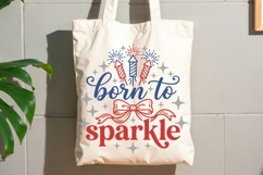 Born To Sparkle Svg, 4th Of July Svg, Coquette Patriotic Svg Product Image 7
