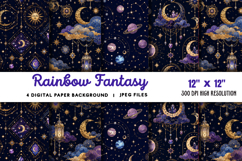 Rainbow Fantasy Background JPG Product Image 1