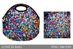 Glitter Lunch Bag Sublimation. Shimmer Lunch Bag Design Product Image 1