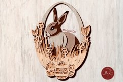 Multilayer Hanging Easter Laser Cut File 3D Bunny Layered Product Image 5