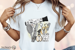 Hairdresser Marble PNG Glam Salon Tools Beauty Design PNG Product Image 5