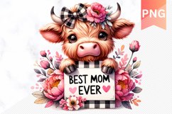 Best Mom Ever Sublimation - Mother&#039;s Day Clipart PNG Design Product Image 1
