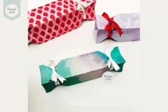 Candy Wrap Treat Box, Favor Box Printable SVG Cutting File Product Image 6