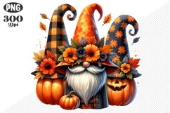 Halloween Gnomes Sublimation - Clipart PNG Design Product Image 1