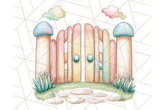 Fairy Tale Unicorn PNG Pastel Magic Clipart, Fantasy Rainbow Product Image 2