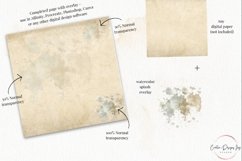 Vintage Watercolor Splashes Clipart Overlay Product Image 6