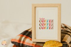 Retro Coffee Quotes Sublimation PNG 02 Product Image 6