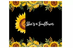 She's a Sunflower 20 OZ Tumbler Sublimation Design PNG Product Image 2