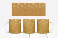Heart Mug Wraps 10 Colours PNG & JPG Browns Product Image 7