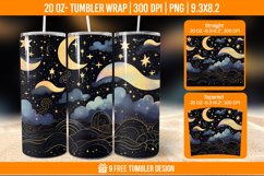 Northern Lights Tumbler Wrap Designs, Sublimation Wrap Product Image 1