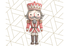 Nutcracker Clipart, Festive Holiday Toy Soldier PNG Art Product Image 2