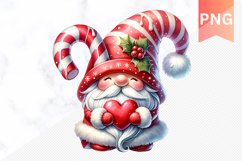Christmas Gnome Sublimation - Clipart PNG Bundle Product Image 7