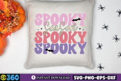 Spooky season SVG, Halloween Door Sign SVG Product Image 2