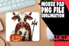 Halloween Cow Mouse Pad Sublimation Art Product Image 1