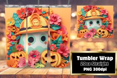Halloween 3D Tumbler Wrap Sublimation Autumn Fall 20oz Product Image 1