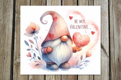 Valentine gnome | watercolor tumbler sublimation design Product Image 6