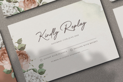 elegant wedding invitation card with roses watercolor Product Image 6