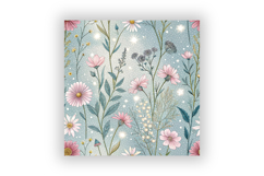 Whimsical Magical Wildflowers Seamless Pattern, Enchanted Product Image 6