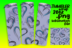 GLAMOROUS 20oz Tumbler PNG Design , Heart Product Image 1