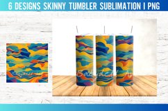 Colorful Wave 20 OZ Tumbler Sublimation Design Product Image 6