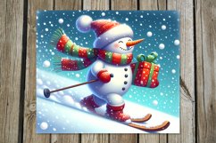 Xmas Snowman | 4 Christmas Skinny tumbler sublimation PL2 Product Image 2